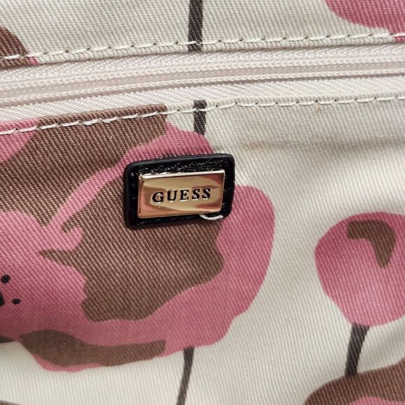 NWT GUESS Blue Faux Snakeskin Wristlet Clutch w/ Leopard Accent & Logo Plate - Picture 7 of 11